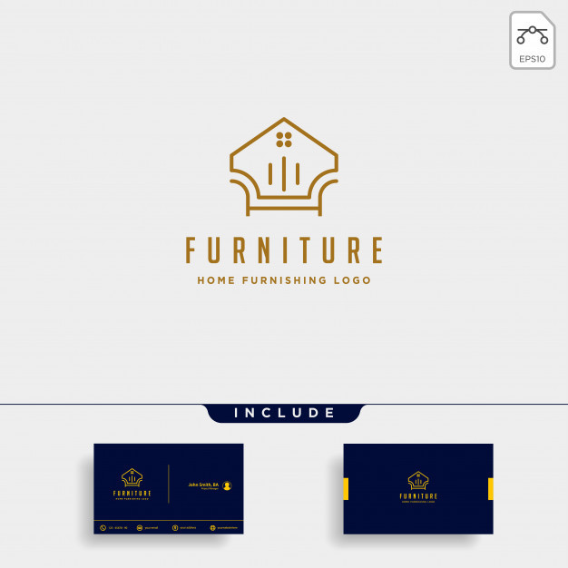 家具沙发家居logo标志矢量图素材